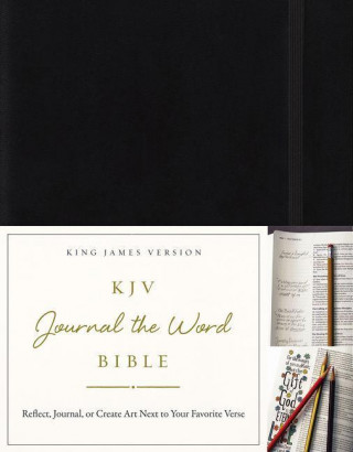 KJV, Journal the Word Bible, Hardcover, Black, Red Letter Edition