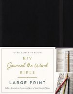 KJV, Journal the Word Bible, Large Print, Hardcover, Black, Red Letter