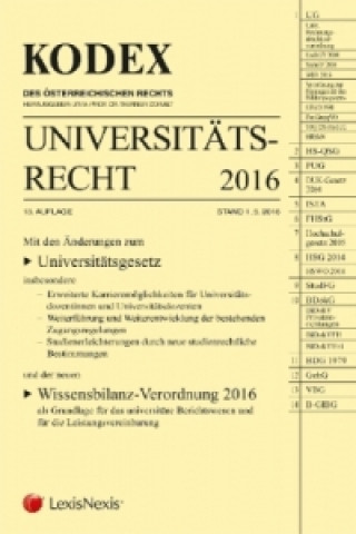 KODEX Universitätsrecht 2016