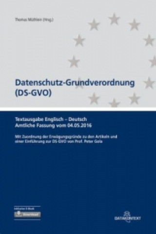 Textausgabe EU-Datenschutz-Grundverordnung deutsch/englisch