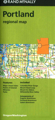 Rand McNally Portland, Oregon/Washington Regional Map