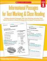 Informational Passages for Text Marking & Close Reading, Grade 1