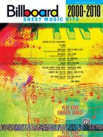 Billboard Sheet Music Hits 2000-2010