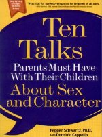 Ten Talks Parents Must Have With Their Children About Sex and Character