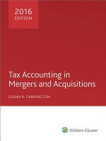 Tax Accounting in Mergers and Acquisitions 2016