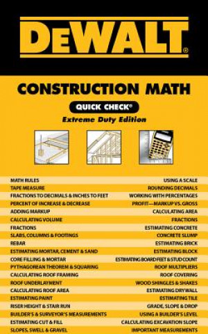 Dewalt Construction Math Quick Check