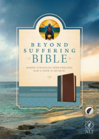 Beyond Suffering Bible NLT, TuTone (LeatherLike, Teal/Brown/Rose Gold, Indexed)
