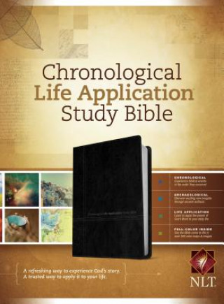 NLT Chronological Life Application Study Bible, TuTone (LeatherLike, Black/Onyx)
