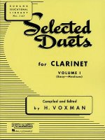 SELECTED DUETS CLARINET VOL 1