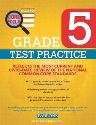 Barron's Core Focus Grade 5 Test Practice for Common Core