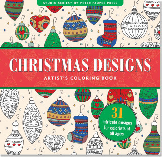Christmas Designs Artist's Coloring Book