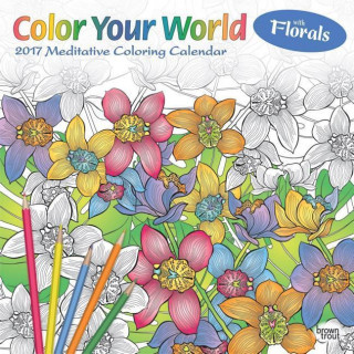 Color Your World Meditative Coloring With Florals 2017 Calendar