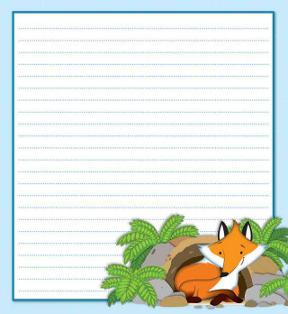 Playful Fox Notepad