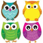 Colorful Owls Cut-outs