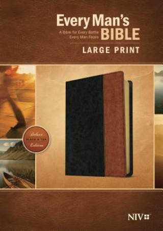 Every Man's Bible NIV, Large Print, TuTone (LeatherLike, Black/Tan)