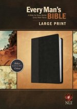 Every Man's Bible NLT, Large Print, TuTone (LeatherLike, Black/Onyx)