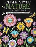 Chalk-Style Nature Coloring Book