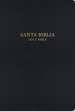 RVR 1960/KJV Biblia Bilingue Letra Grande, negro imitacion piel