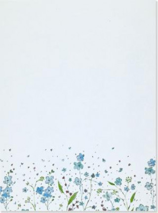 Blue Flowers Letter-perfect Stationary