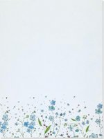 Blue Flowers Letter-perfect Stationary