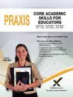 Praxis Core Academic Skills Fo Educators 5712, 5722, 5732 + Online