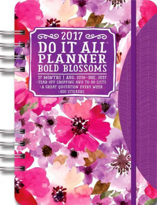 Bold Blossoms Do It All 17 Months Planner 2017