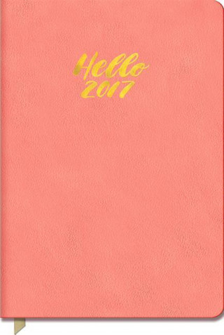 Completely Coral Leatheresque Weekly Planner 2017