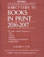 Subject Guide to Books In Print, 2016-17