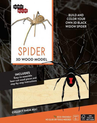 IncrediBuilds: Spider 3D Wood Model