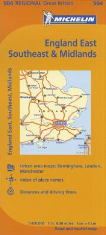 Michelin Map England East, Southeast, & Midlands