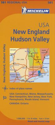 Michelin Map USA New England, Hudson Valley