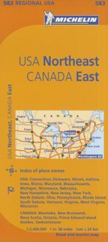 Michelin Map USA Northeast, Canada East