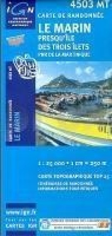 Île de la Martinique  - MT Le Marin - Presqu`île des Trois Îlets  1 : 25 000