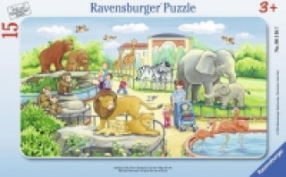 Ausflug in den Zoo 15 Teile Rahmenpuzzles