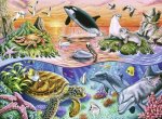Bunter Ozean. Puzzle 100 Teile XXL