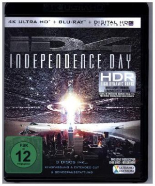 Independence Day 4K, 1 UHD-Blu-ray + 1 Blu-ray + Digital HD UV