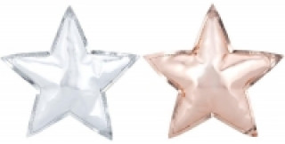 Hänger Rising Star, 2 sortiert, kupfer und silber