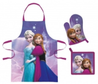 Frozen Schürzenset im Geschenkkarton bestehend aus Schürze, Topflappen und Ofenhandschuh