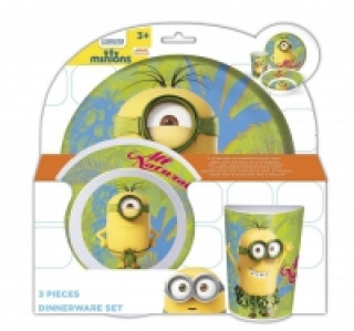 Minions 3tlg. Melaminset in offener Geschenkverpackung