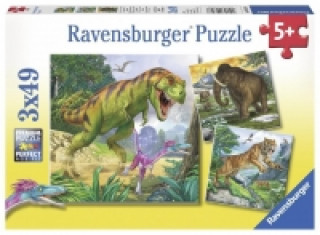 Herrscher der Urzeit. Puzzle 3 x 49 Teile