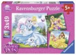 Disney Palace Pets: Belle, Cinderella und Rapunzel. Puzzle 3 x 49 Teile