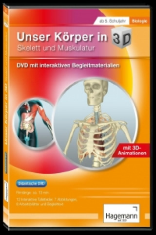 Didaktische DVD Unser Körper in 3D - Skelett und Muskulatur. DVD-ROM