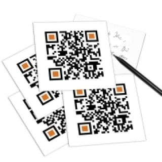 5er Set QR Code-Postkarte - mit Smartphone einscannen und Grußbotschaft erhalten: THANK YOU.