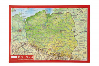 Reliefpostkarte Polen