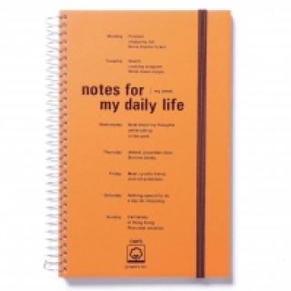 DAYS English. Orange Spiral notebook A5