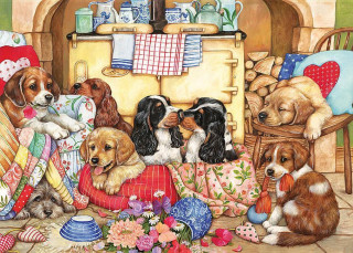 Puppies Will Be Puppies Jigsaw Puzzle (500xl-Piece)