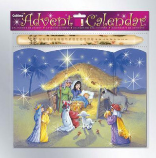 The Manger Advent Calendar with Advent Candle and Glitter #Ca705
