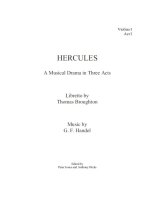 Hercules (Set Of Instrumental Parts)
