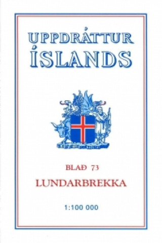Topographische Karte Island  73 Lundarbrekka 1 : 100 000