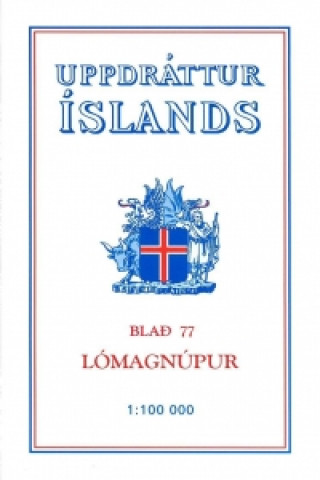 Topographische Karte Island 77 Lomagnupur 1 : 100 000